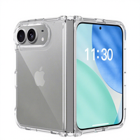 Coque de téléphone transparente antichoc pour iPhone 18 Duo, coins avec airbag, anti-chute, résistante aux rayures, protection
