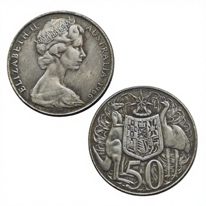 Pièces de monnaie commémoratives de style antique de 50 cents d'Australie de 1966, cadeaux, décoration de la maison - Product Image 3