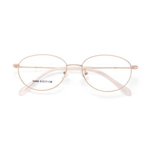 Montures de lunettes ovales en alliage pour femmes Danyang 34888, verres en acrylique anti-UV, monture complète pour usage quotidien - Product Image 1