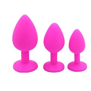 <span class=keywords><strong>Plug</strong></span> <span class=keywords><strong>Anale</strong></span> in Silicone con Diamante, Disponibile in 3 <span class=keywords><strong>Dimensioni</strong></span> e Colori, Giocattolo Erotico per Coppie - Product Image 3