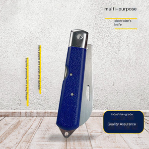 Couteau électrique multifonction OEM en acier spécial, pliant, style ancien, à bord droit, pour dénuder les fils - Product Image 4