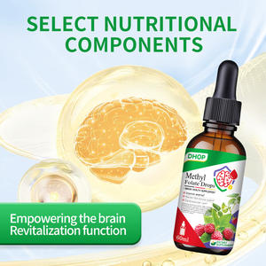 Gotas de Folato de Metilo <span class=keywords><strong>Natural</strong></span> OEM a Precio de Fábrica, Suplementos Herbales de Vitamina B12 para Aumentar la Energía, Estimular el Cerebro y Mejorar la Inmunidad - Product Image 2