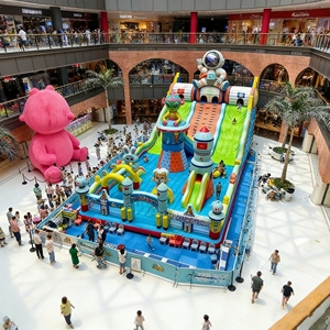 Castillo Inflable con Obstáculos, Parque <span class=keywords><strong>de</strong></span> Atracciones con Temática <span class=keywords><strong>de</strong></span> Astronauta <span class=keywords><strong>de</strong></span> Dibujos Animados, Personalizable, en Venta - Product Image 3