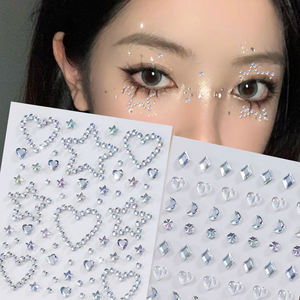 Gouttes d'Eau de Diamant 5D pour Visage, Gouttes d'Eau en Strass, Fard à Paupières en Cristal, Autocollant de Maquillage pour le Corps, 1 Pièce - Product Image 5