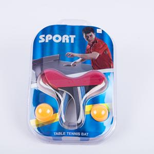 Juego de raqueta de tenis de mesa de madera para entretenimiento familiar, dos bolas largas de espinillas para práctica deportiva de estudiantes, paquete de burbujas embalado - Product Image 1