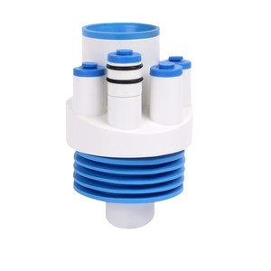 Raccord de vidange cinq voies en plastique anti-odeur pour lavabo et cuisine Zhianxin - Product Image 1