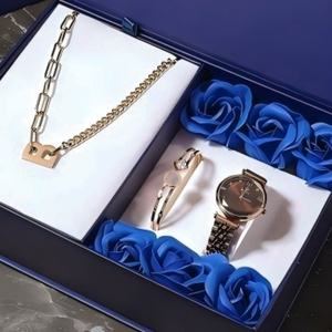 Reloj de Pulsera de Cuarzo para Mujer, Versión Coreana Zonmfei, Correa de Acero, Caja Azul, Joyería de Acero de Titanio, Cristal, Nuevo, con Encanto - Product Image 3