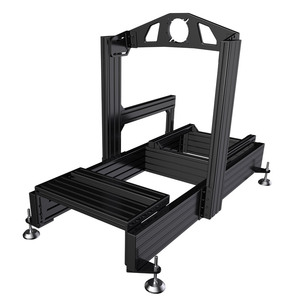 Cabina de simulador de conducción de carreras SIM completa con marco de aluminio de extrusión personalizado y accesorios completos a la venta - Product Image 4