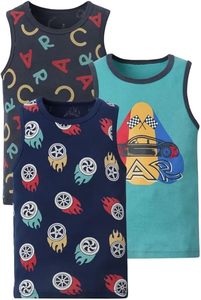 <span class=keywords><strong>Canotte</strong></span> Estive Casual per Ragazzi Sanchi, T-Shirt Senza Maniche a Costine per Bambini, Motivo Animale, 100% Cotone Ecologico - Product Image 5