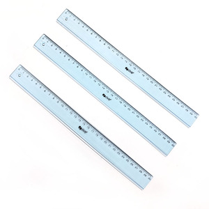 Regla de Plástico Transparente Azul de 12 Pulgadas de Marca Personalizada, Regla Recta de Medición de Precisión para Promoción - Product Image 5
