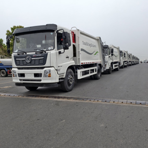 Camion benne à benne arrière diesel 6x4 de grande capacité pour la collecte des déchets domestiques, norme Euro 3 - Product Image 4