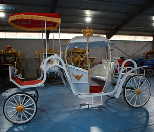 <span class=keywords><strong>Precio</strong></span> bajo Horse Drawn Royal Cart 4 Wheel Dune Buggy Wedding Limousine Pumpkin Horse Cart <span class=keywords><strong>para</strong></span> parque al aire libre - Product Image 6