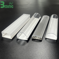Bming Vente Chaude Diffuseur de Bande LED en Polycarbonate Co-extrudé Acrylique PMMA, Cache de Lampe Linéaire Moderne pour Intérieur