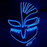 Japanische Anime Tod Kurosaki Ichigo Voll gesicht LED Bleich maske Maskerade Cosplay Kostüm Requisiten