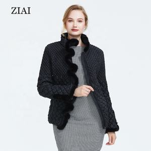 Vendita calda di moda calda giacca invernale imbottita in cotone corto con finta pelliccia giacche <span class=keywords><strong>invernali</strong></span> da donna - Product Image 3