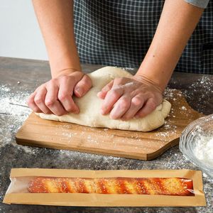 Sac en Papier Kraft Marron de Qualité Alimentaire pour Boulangerie, Transparent, Vente en Gros, pour <span class=keywords><strong>Pain</strong></span>, Croissant et Beignet - Product Image 5