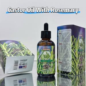 Nuovo Confezionamento Olio di Ricino Naturale con Rosmarino e Glicerina per Nutrire Capelli e Cuoio Capelluto, Olio di Ricino Nero Spremuto a Freddo da Semi Grezzi - Product Image 4