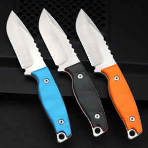 Cuchillo Táctico de Supervivencia Profesional para Bricolaje, con Brújula, Funda de Cuero, Acero Inoxidable y Plástico, para Camping y Caza al Aire Libre - Product Image 4