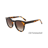 Lunettes de soleil rondes rétro 2026n en acétate UV400 avec logo personnalisé pour hommes – Qualité supérieure, luxe, vente en gros