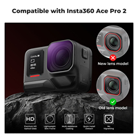 Filtres polarisants et à densité neutre K&F Concept PL ND8 ND16 ND32 ND64 ND128 pour caméra d'action, accessoires pour Insta360 Ace Pro 2