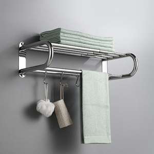 Đánh Bóng Bạc Có Thể Điều Chỉnh Chiều Dài Treo Tường SUS 304 Thép Không Gỉ Mở Dài Khăn Giá Thiết Kế Hiện Đại Cho Khách Sạn Phòng Tắm - Product Image 3