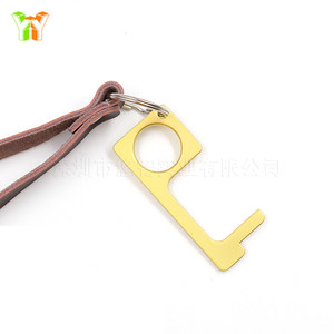 Llavero EDC para abrir puertas, abridor de puertas portátil sin contacto para manijas de ascensores - Product Image 5