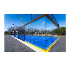 Pista <span class=keywords><strong>de</strong></span> tenis <span class=keywords><strong>de</strong></span> Pádel portátil, pista <span class=keywords><strong>de</strong></span> deporte profesional con logotipo personalizado, paleta sintética - Product Image 3