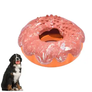 Yıkılmaz köpek oyuncak kauçuk Donut agresif Chewers köpek oyuncaklar için büyük köpekler