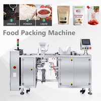 Machine d'emballage automatique pour sachets préformés à bec verseur pour le remplissage et le scellage quantitatif de sauces chocolatées épaisses