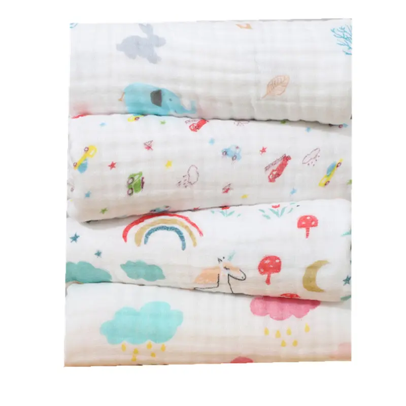 Baby Blanket Muslin Organic Cotton 6 Layer Super Soft Newborn Baby Swaddle Sleeping Blankets