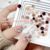 Paso Sico Style français résine Nail Art accessoires nouveau Design 3D Simulation Ins Rose fleur étanche ongles bijoux