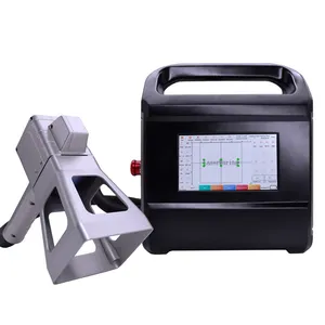 Handheld portable mobile 20W 30W 50W Fiber Laser Marking Machine Mix Source on the Metal, plastic,leather