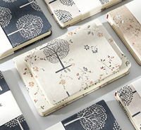 Carnet/Agenda A6 en tissu rigide, 60 feuilles, reliure cousue, personnalisable, cadeau promotionnel pour le bureau et la papeterie professionnelle