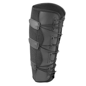 Support de mollet en cuir réglable avec cordon élastique, enveloppant et compressif pour l'exercice et la protection des mollets - Product Image 1