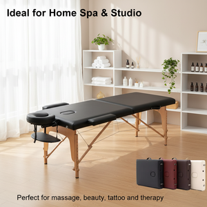 <span class=keywords><strong>Table</strong></span> <span class=keywords><strong>de</strong></span> <span class=keywords><strong>massage</strong></span> pliable professionnelle légère, portable, pour les traitements <span class=keywords><strong>de</strong></span> <span class=keywords><strong>massage</strong></span> - Product Image 3