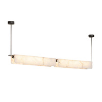 Lustre linéaire en marbre de designer minimaliste pour restaurant, luminaire moderne et simple pour comptoir de bar et table à manger, luxe discret tout-en-un
