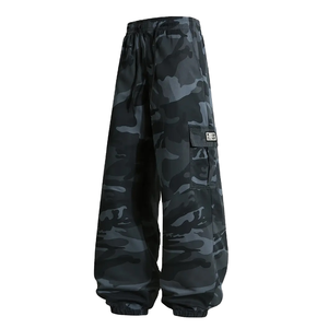 Pantalones Cargo Impermeables de Algodón/Fibra de Bambú con Estampado de Goma en Relieve para Aventuras al Aire Libre, Abrigos y Zapatos - Product Image 2