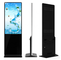 Kiosque d'affichage numérique d'intérieur debout au sol de 75 pouces système Android/PC écran LCD tactile capacitif IP65 panneau vidéo publicité SDK