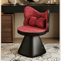 Chaise spécialisée pour coiffeuse et table de maquillage, style antique et luxueux haut de gamme, avec papillon rotatif dans la chambre
