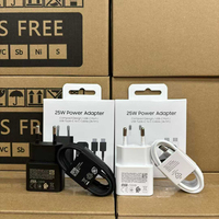 Adaptateur de chargeur mural super rapide d'origine 25W pour Samsung Cargador Chargeur de téléphone pour téléphone portable