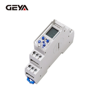 GEYA THC808-2 220V/85-250V 16A Timer Digital LCD dengan Layar LCD, Sakelar Timer Mingguan Pintar yang Dapat Diprogram