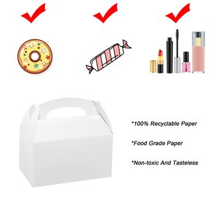 Boîtes d'emballage en carton blanc haut de gamme personnalisées pour les aliments de boulangerie Laminage mat en éponge robuste pour les collations de pâtisserie de beignets - Product Image 5