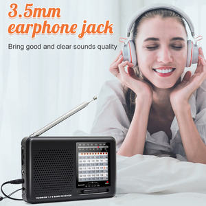 Con el mejor receptor de recepción Estación <span class=keywords><strong>digital</strong></span> de sintonización de onda corta portátil con batería Radio AM/FM/SW barata - Product Image 6