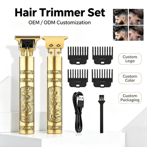 Tagliacapelli Elettrico Professionale T9 per Uomo, Senza Fili, Ricaricabile USB, <span class=keywords><strong>Regolabile</strong></span>, con Lama in Acciaio Inox, Trimmer per Barba - Product Image 1