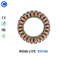 CubeMars RO40 KV140 Lite Großer Hohlwellen-Robotermotor mit Geringem Kugelumlaufdrehmoment, Rahmenloser BLDC-Außenläufermotor