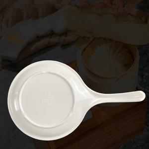 Plato redondo de melamina para <span class=keywords><strong>Pizza</strong></span> de 7,5 pulgadas, nuevo diseño, suministro para restaurante, plato hondo duradero con mango de plástico - Product Image 5