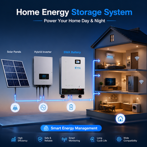 Batería Solar Dividida Power Wall <span class=keywords><strong>SWA</strong></span> ENERGY de 5kWh y 10kWh, <span class=keywords><strong>8500</strong></span>+ Ciclos, Certificaciones CE, CB, UKCA, TUV, Solución de Almacenamiento de Energía Directa de Fábrica - Product Image 1