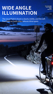 30W xe đạp phía trước ánh sáng 800m dài phạm vi dẫn ánh sáng màu đỏ khẩn cấp xoay Zoom năng lượng mặt trời sạc xe đạp ánh sáng MTB gắn ban đêm cưỡi - Product Image 6