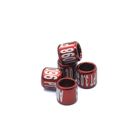 Anillas para Palomas de Competición FCI 2024 al por Mayor, Anillas de 8 mm para Palomas de Carreras, Personalizadas con Letras y Logotipo, Nuevo Diseño, Nuevo Color