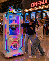 Machine à grue commerciale à monnayeur en métal, équipement de jeu d'amusement intérieur avec distributeur de prix, version anglaise, garantie 1 an, pour centre commercial et cadeaux